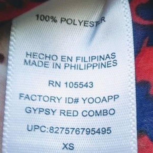 Daisy Fuentes Sheer Boho Peasant Blouse Size XS Might Fit Small - Medium - Picture 7 of 9